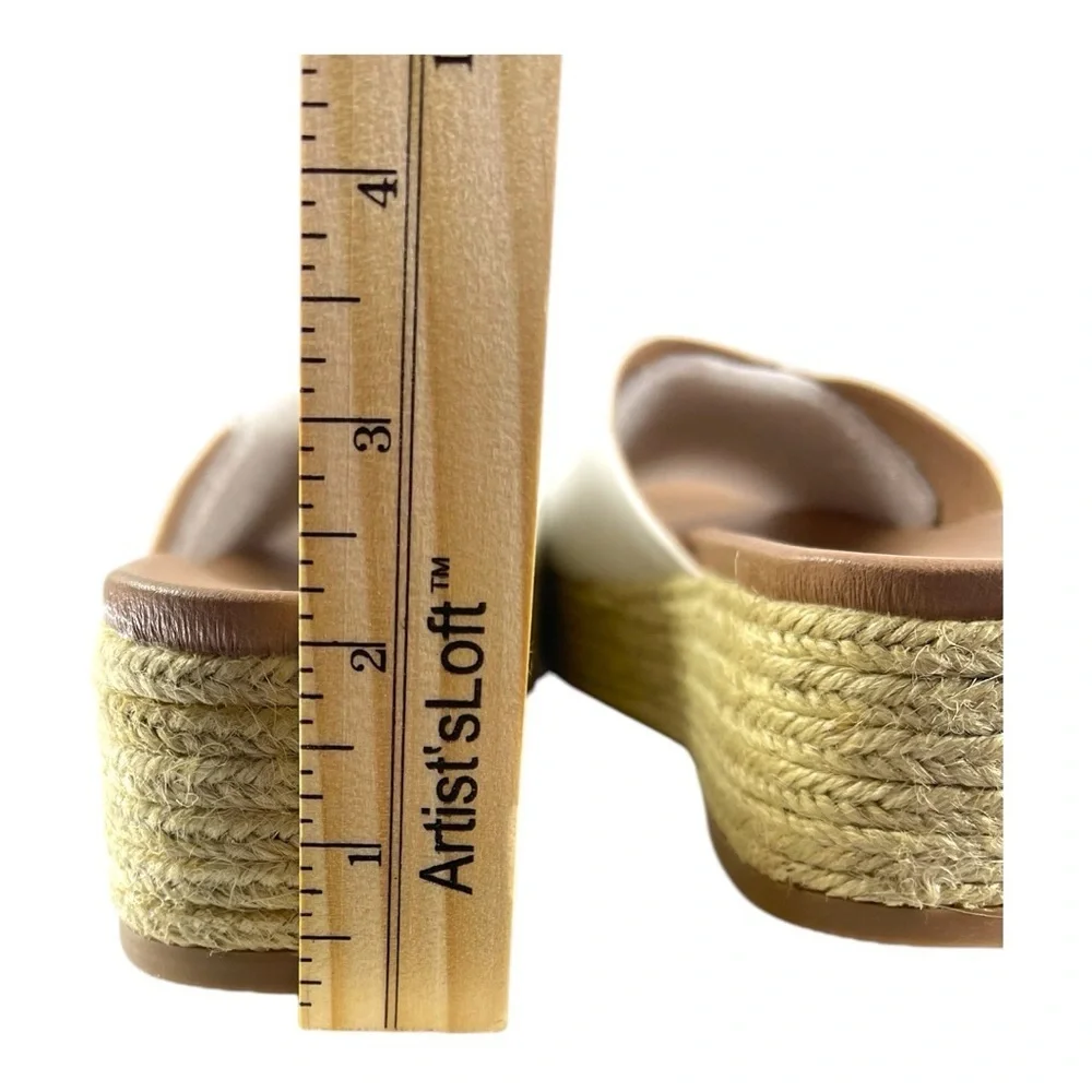 Chinese Laundry White Espadrille Sandals - Size 10